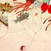 Tangled 16x20 Lustre Color Print - drawing painting mixed media girl and kites