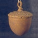 Loop tan acorn, stoneware, one of a kind, gift under 50