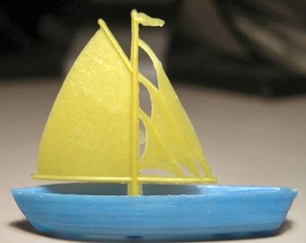 1960s Large SAILBOAT mint in package 3 inches