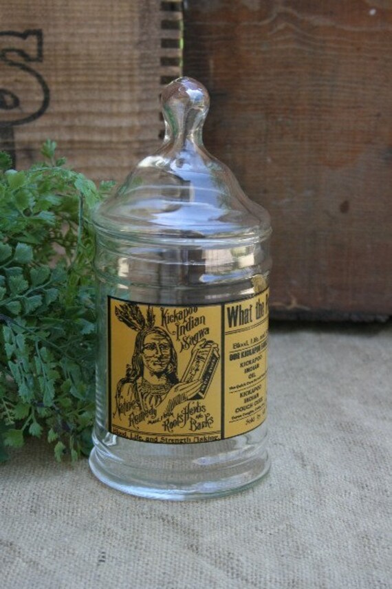 Kickapoo Indian Apothecary Jar