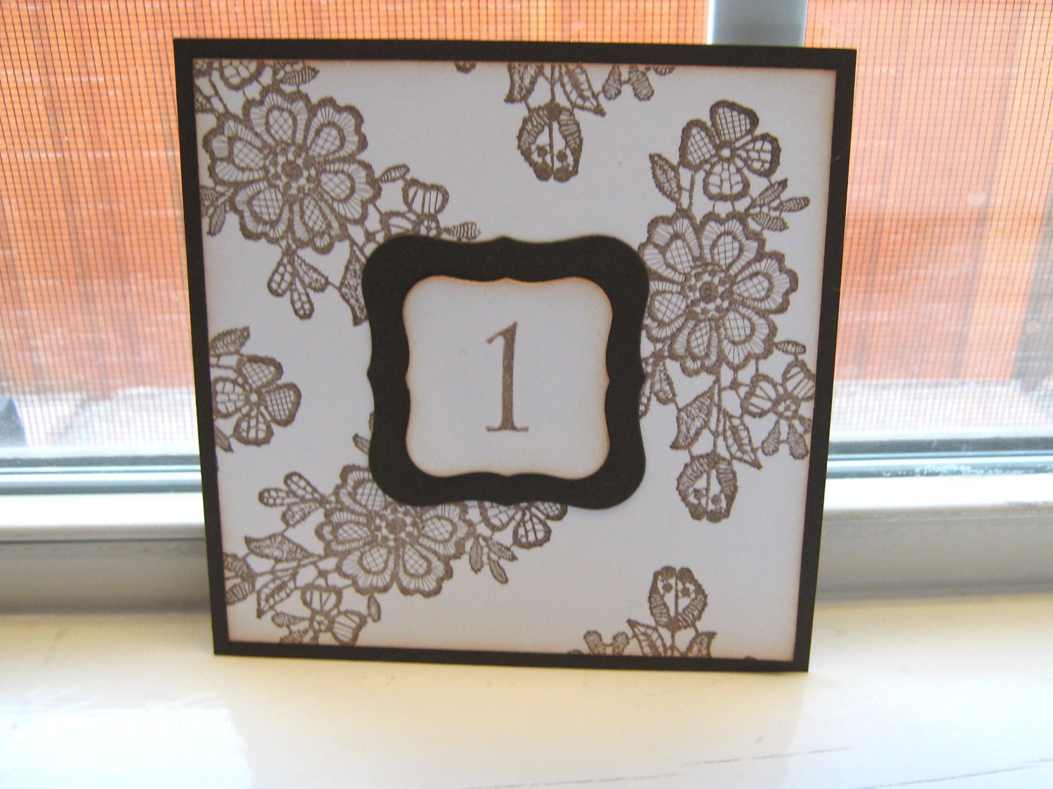 Vintage Style Table Numbers 7