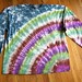 Long Sleeve Tie Dye T-shirt - Woodland Arc - Adult 2XL - Ready to Ship