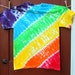 ON SALE Rainbow-licious Diagonal Rainbow Stripe Tie Dye T-shirt Adult Medium - Ready To Ship