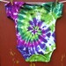 Tie Dye Baby Onesie - Purple Forest - Purples and Greens - Size 18 months - Ready to Ship