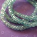 BLUE ZIRCON Rondelles, Luxe AAA, Set of 20 pcs, 3.5-4 mm, Aqua Blue ..bridal brides december birthstone exotic