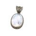 Moonstone sterling silver pendant - HUGE, large vintage stone - Boho tribal ethnic - InVintageHeaven