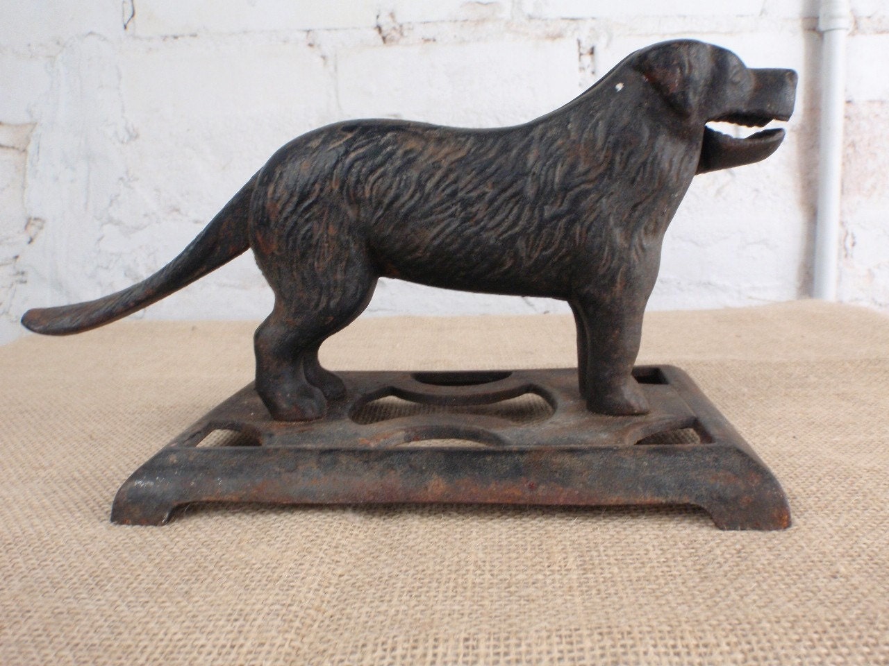 Antique Cast Iron Dog Nutcracker