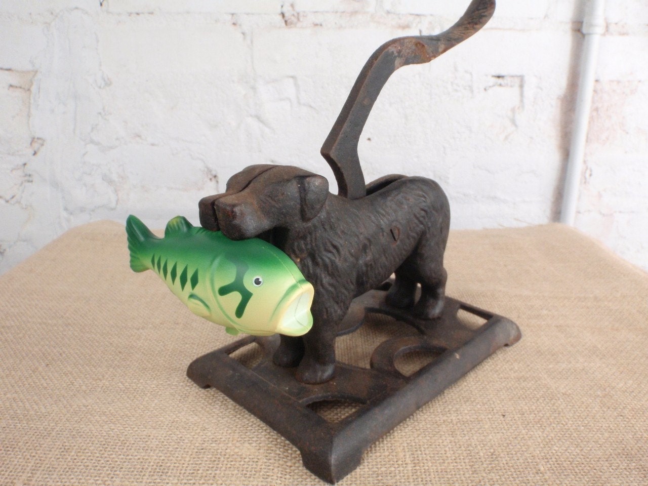 Antique Cast Iron Dog Nutcracker
