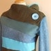 HIGH SEAS - Hoodie Sweatshirt Sweater - Recycled Upcycled - One of a Kind Women