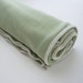 bamboo organic cotton swaddle blanket - light sage