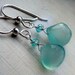 Aqua Chalcedony Earrings, Apatite, Sterling Silver - Cool Water by CircesHouse on Etsy