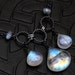 Rainbow Moonstone Necklace, AAAA Grade Moonstone on Oxidized Sterling Silver - Icewind by CircesHouse on Etsy
