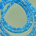 AA Blue Apatite Faceted Rondelles