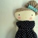 Bella, sweet doll blue polka dots