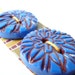 Blue handmade buttons
