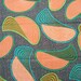 Discs African wax print batik fabric BY THE YARD 100% cotton.