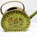 Vintage Metal Watering Can - Cross Stitch Design - Showers Bring Flowers