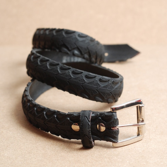 Arrows recycled bike tire belt by felvarrom on Etsy