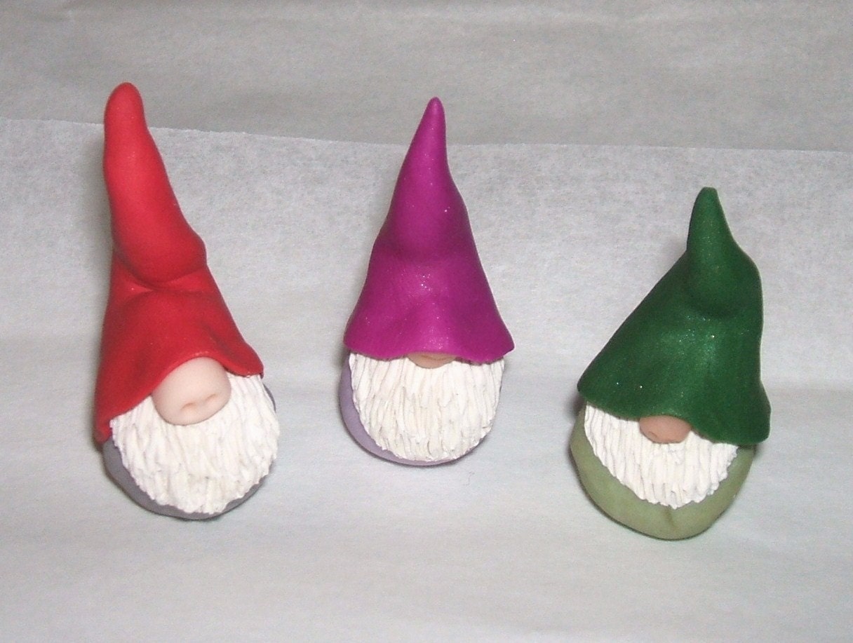 Handmade Polymer Clay Gnome By Creations4You On Etsy