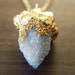 LAST ONE: Spirit Aqua Aura Quartz Drusy Gold Dipped Necklace