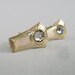 Vintage Men's Rhinestone Cuff Links Forties Gray AB
