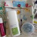 Clearance Sale Small Ouch Pouch TM First Aid Organizer for Diaper Bag Purse (4x5 Tossed Birds Fabric)