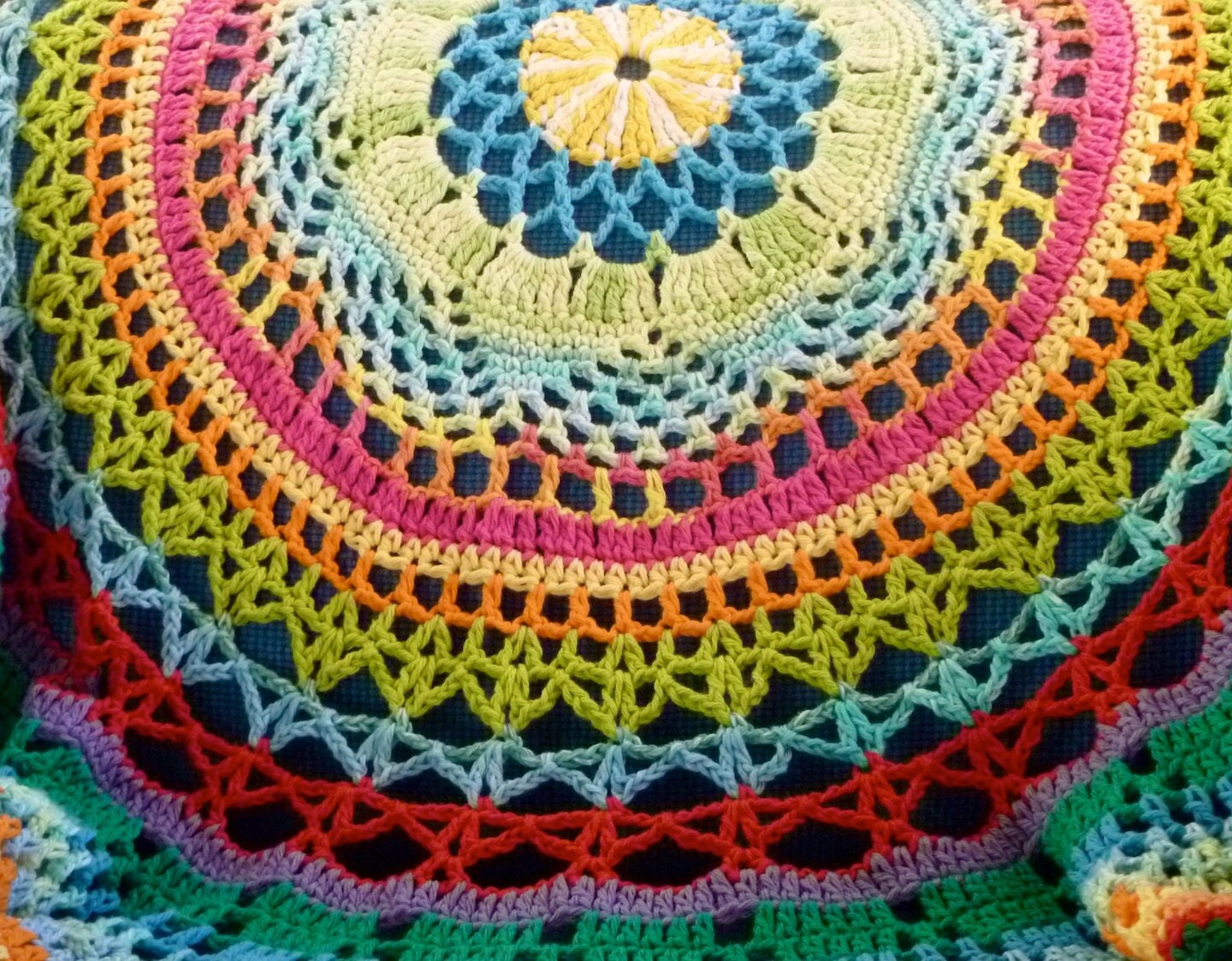 Circle Blanket Tropical by MapleandOrange on Etsy