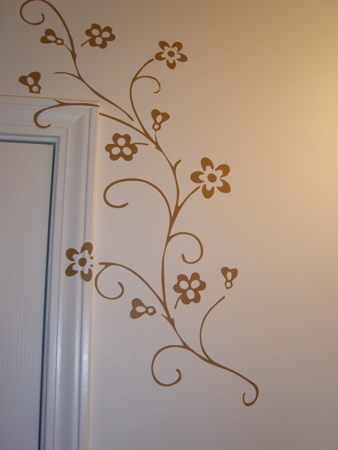 Floral design accent for any room...vinyl lettering...BUY 2