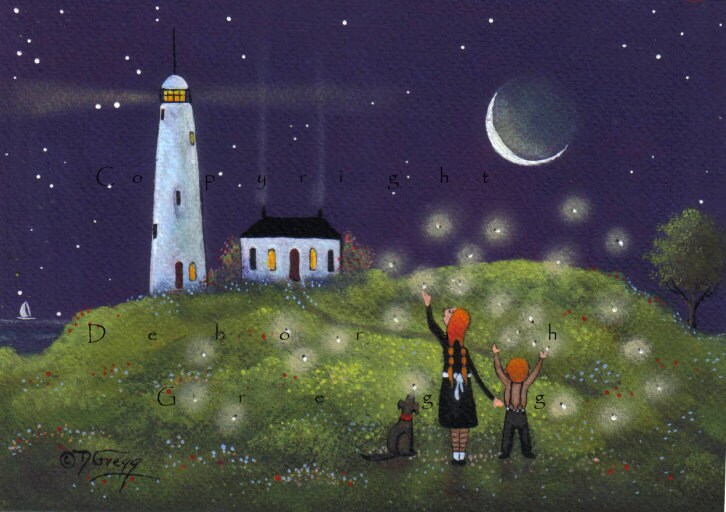 Fireflies On The Wing Firefly Lighthouse Lightning Bugs