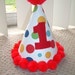 Infant/ Toddler Boys First 1st Birthday Lolli Dot RED Birthday Party Hat