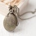 Oval pocket watch necklace - Jewelry for her - christmasinjuly CIJ (PW024)