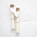 Secret Message bottle with White hearts - Set of 2