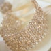 Swarovski Crystals in Golden Shadow bracelet with satin tape