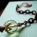 Lemon Faceted Quartz and Copper Spiral Short Pendulum