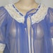Vintage Purple Chiffon Robe Peignoir Nylon Medium