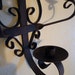 WROUGHT IRON SCONCE for your Wall Halloween Rusty Black Scrolls