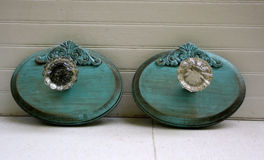 Repurposed Vintage Glass Door Knob Petite Wall Hook