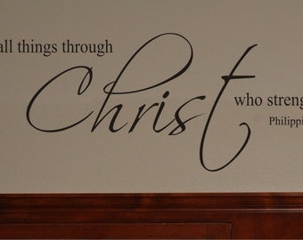 Cheap Scripture Wall Decal I Can Do All Things Through Christ Vinyl With Christian Decals Cheap Scripture Wall Decal I Can Do All Things Through Christ Vinyl With Christian Decals