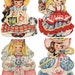 Vintage Greeting Card Birthday Girl No. 5 (of 9) Vintage Greeting Cards - Digital Collage Sheet Instant Download