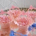 4 Darling Vintage Sweet Pink Party Favor Filigree Baskets