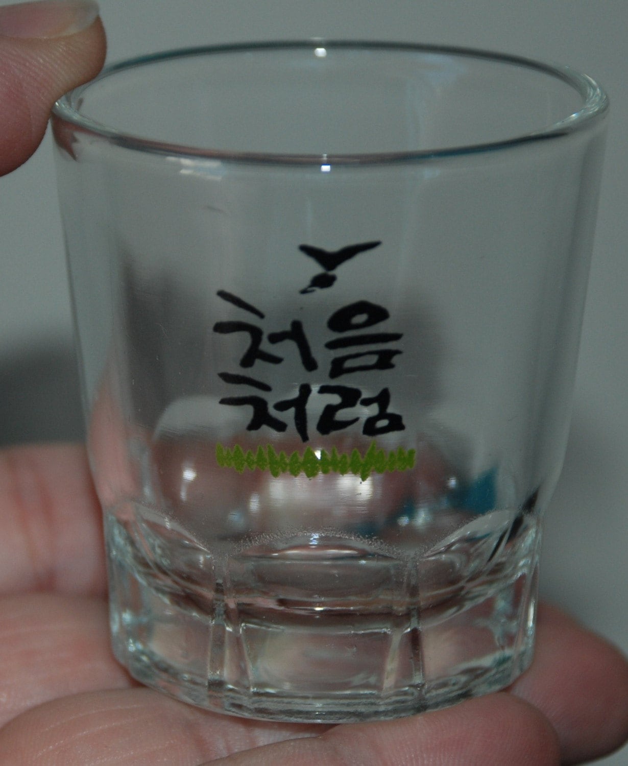 Asian Korean Soju  Shot  Glasses  by zipidydodah on Etsy