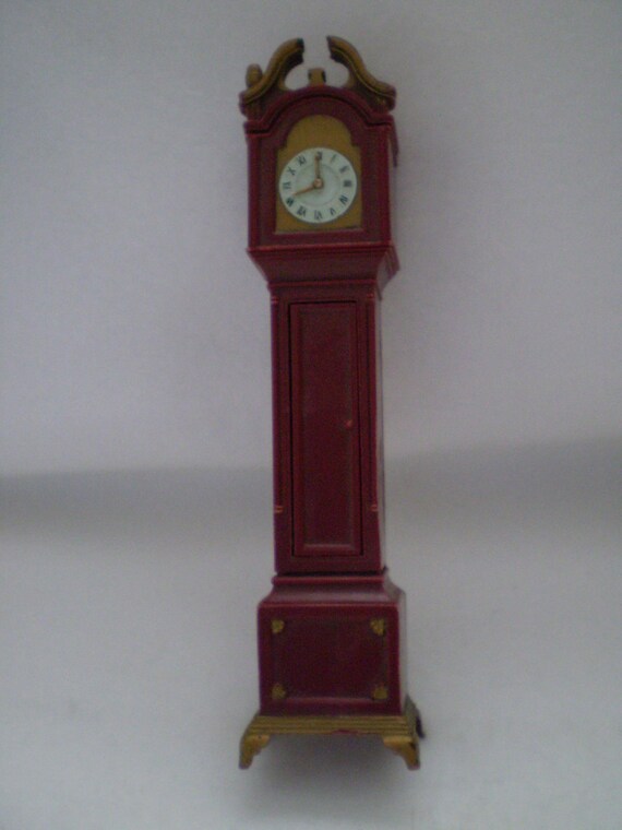 Vintage 1964 MARX Toy Grandfathers Clock Dollhouse Clock