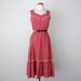 on hold... on hold... on hold... 70s dress / red floral cotton calico (s - m)