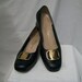 40% off Sale Navy Leather Pumps Salvatore FERRAGAMO Boutique Italy Size 7.5 to 8
