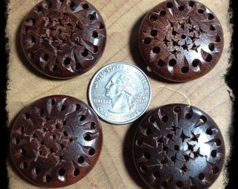 Handcarved Indian Rosewood (N) pk of 2