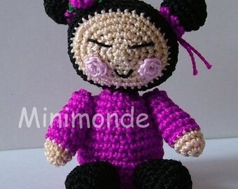 Japanese amigurumi doll pattern, digital pattern