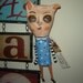 Folk Art Doll paper clay ornament doll