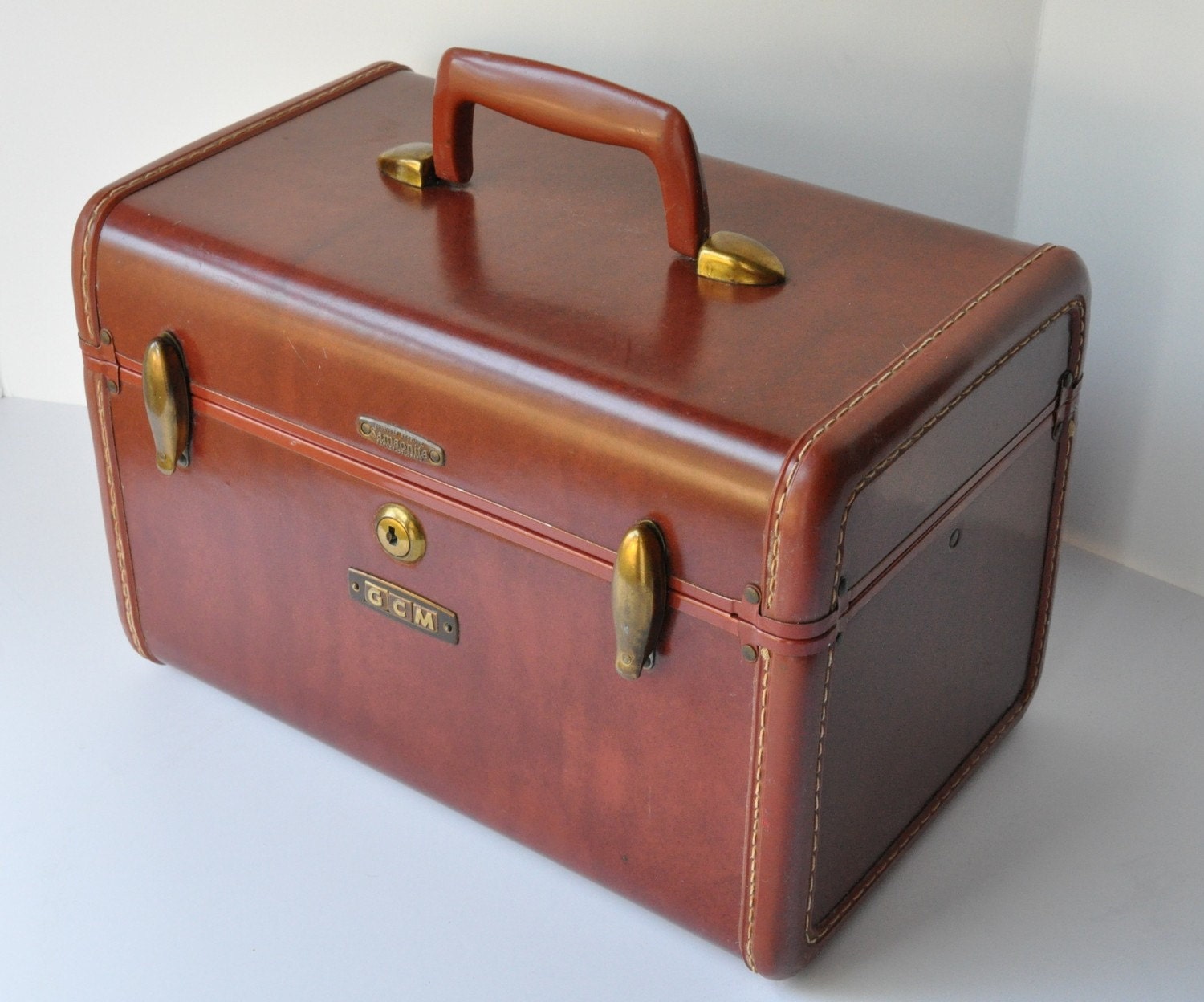 Vintage Train CaseLuggageVacationKeySamsonite...SALE 47.00