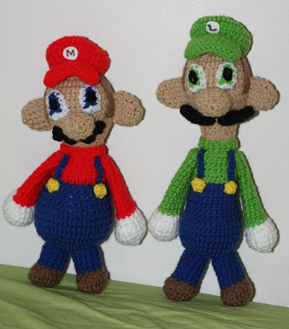 Super Mario Bros Mario and Luigi PDF pattern