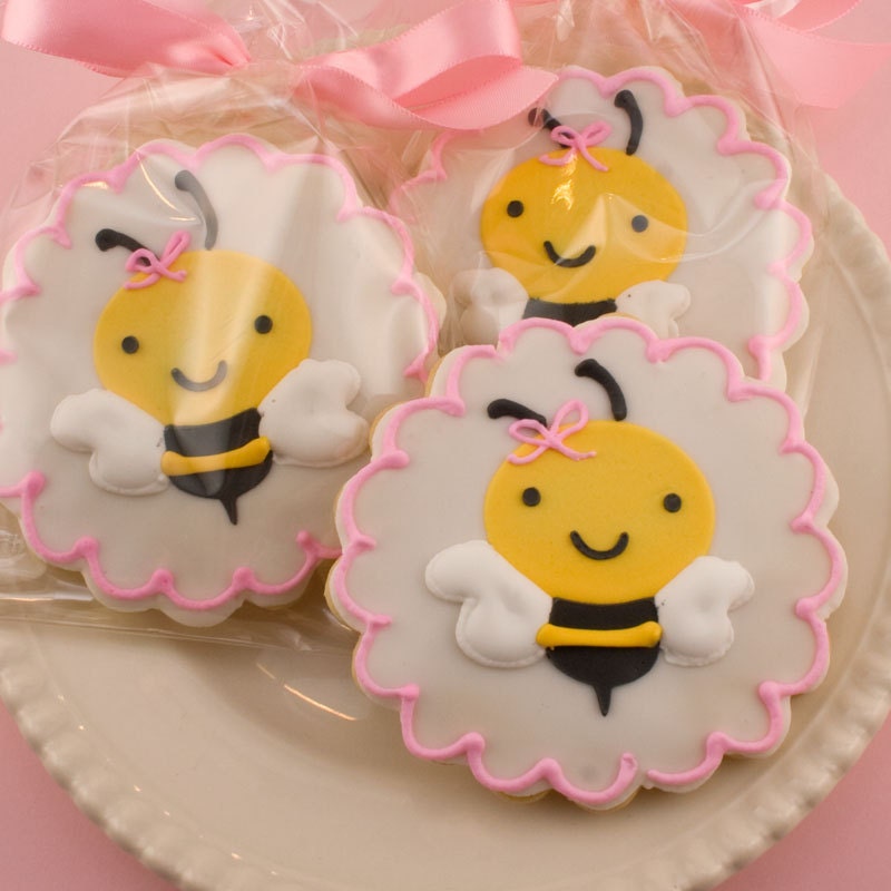 sugar glaze for TSCookies & by Bee 12 cookies Sugar Bumble Favors bagged Cookie sugar glaze for TSCookies & by Bee 12 cookies Sugar Bumble Favors bagged Cookie